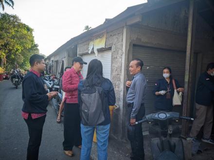 Pengawasan Pangan Segar Dilaksanakan di Pasar Desa Tajun.